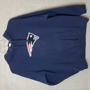 NFL Team Apparel, New England Patriots Hoodie with Sewn on Patriots Mascot